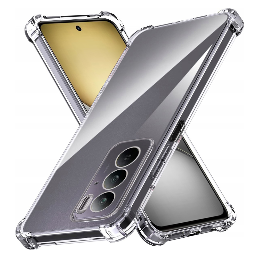 Levně Techsuit Shockproof průhledný silikonový obal Realme C75 průhledný