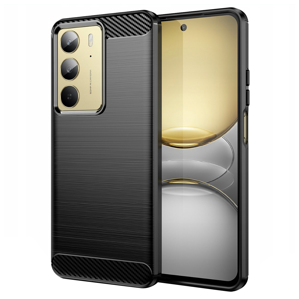 Levně Techsuit Carbon Silicone pro Realme C75 Realme 14x černá