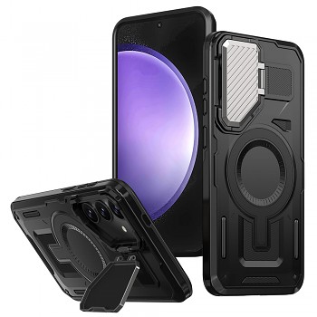 Pouzdro Techsuit CamVault MagSafe pro Samsung Galaxy S23 FE černé