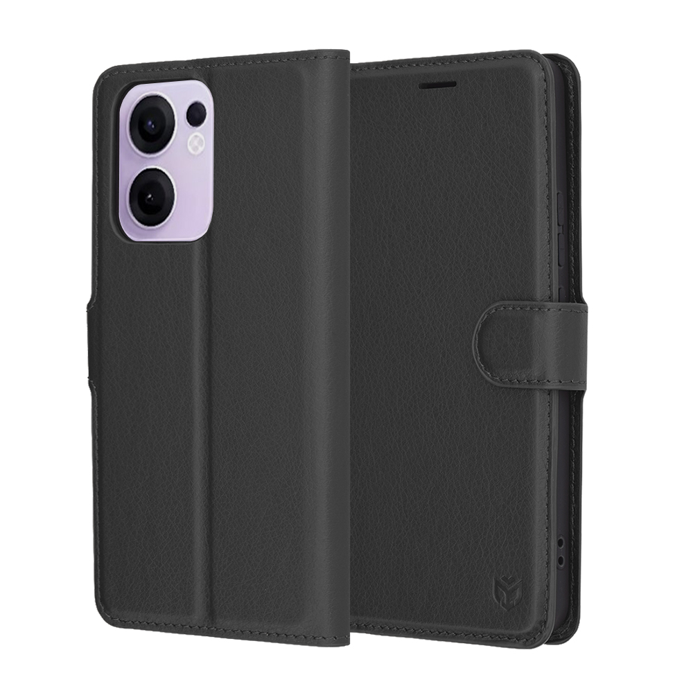 Levně Pouzdro Techsuit Leather Folio pro Oppo Reno13 F Reno13 FS černé