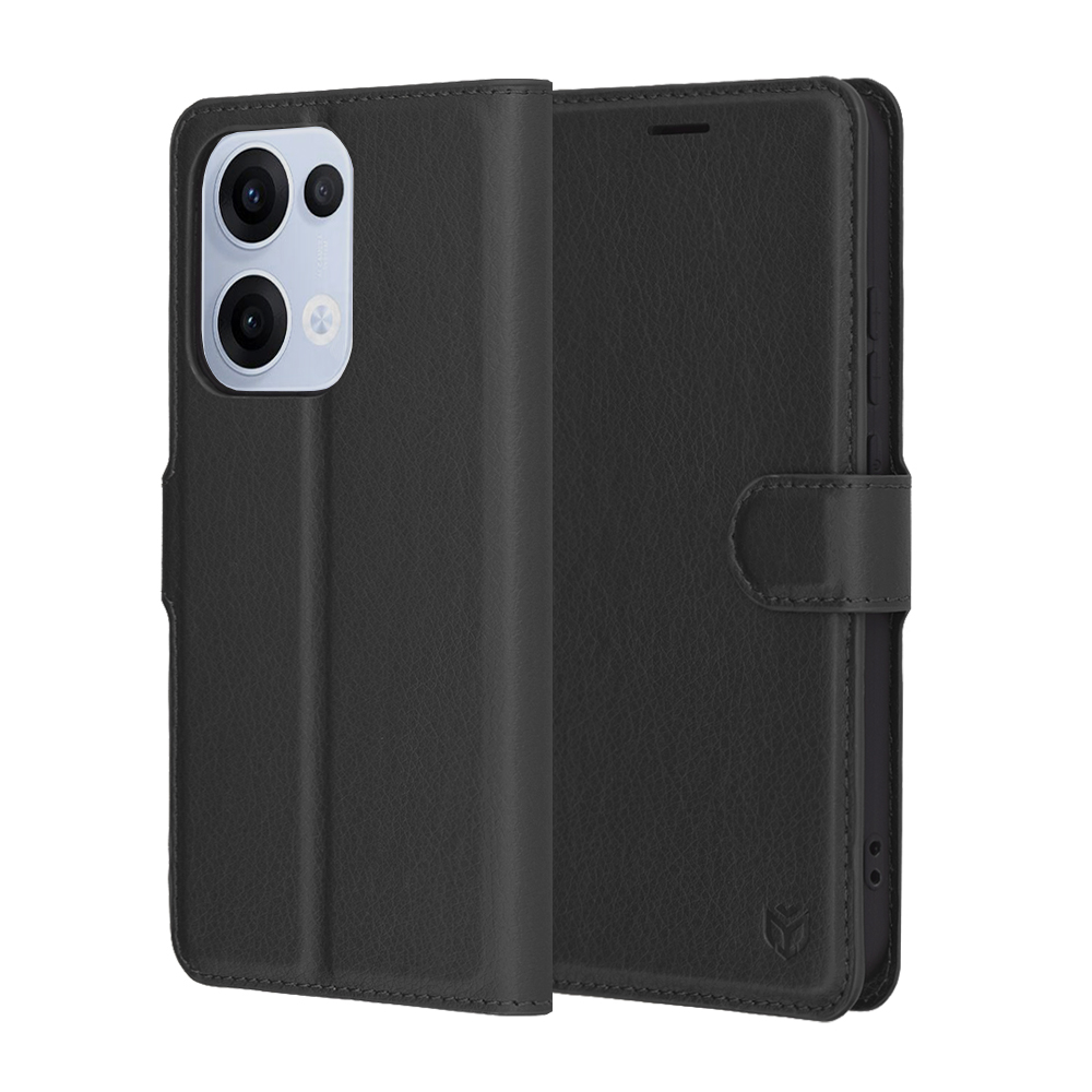 Levně Pouzdro Techsuit Leather Folio pro Oppo Reno13 černé