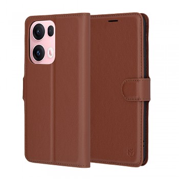 Pouzdro Techsuit Leather Folio pro Oppo Reno13 Pro hnědé