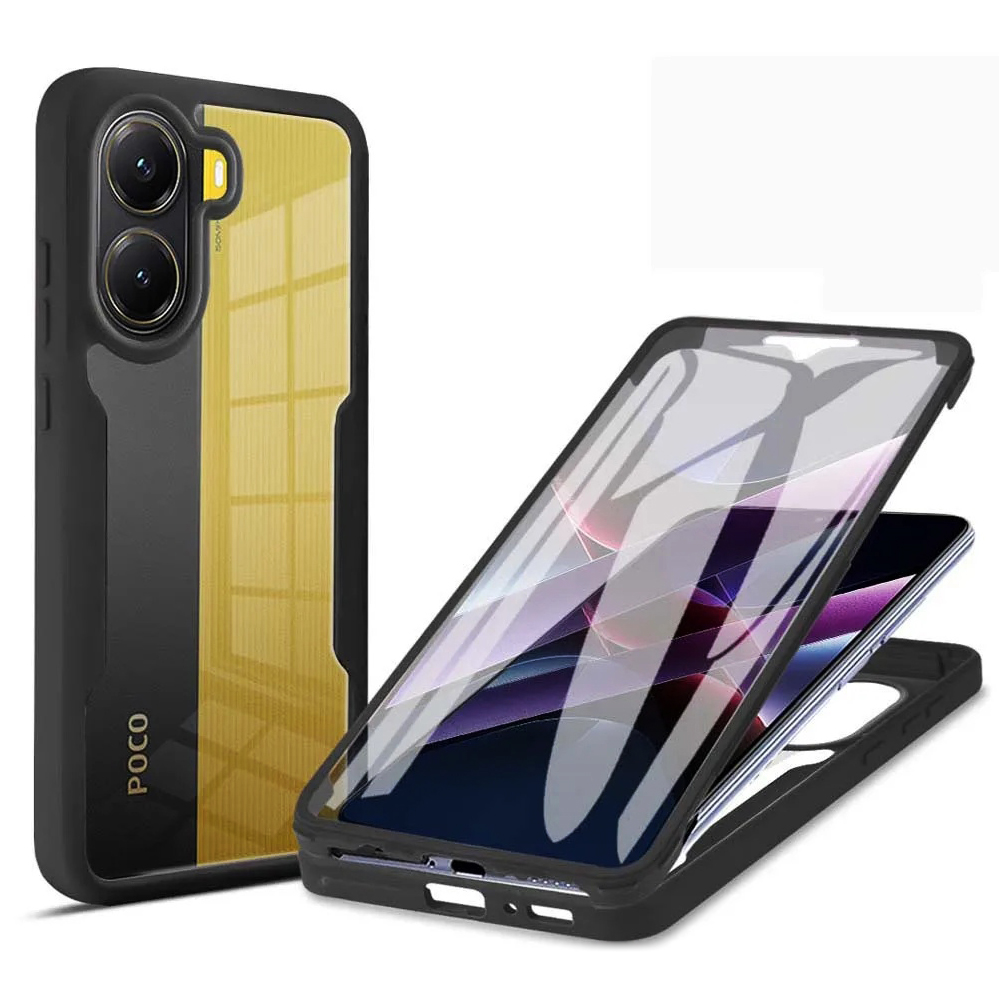 Levně Techsuit ColorVerse 360 Series + Ochranné sklo Xiaomi Poco X7 Pro Černá