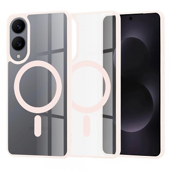 Techsuit MagSafe Pro pro Samsung Galaxy S25 Edge v růžové barvě