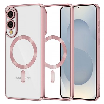 Techsuit Luxury Crystal MagSafe pro Samsung Galaxy S25 Edge růžový