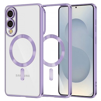 Techsuit Luxury Crystal MagSafe pro Samsung Galaxy S25 Edge světle fialová