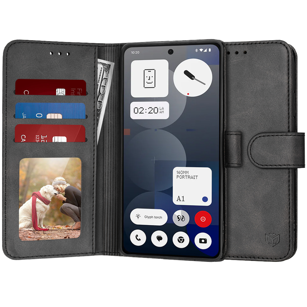 Levně Techsuit Diary Book pro Nothing Phone (3a) Pro černá