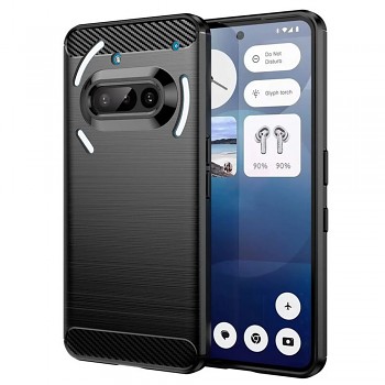 Techsuit Carbon Silicone pro Nothing Phone (3a) černý