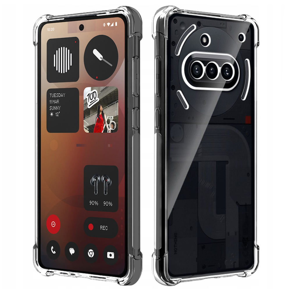 Levně Techsuit Shockproof průhledný silikonový obal Nothing Phone (3a) průhledný