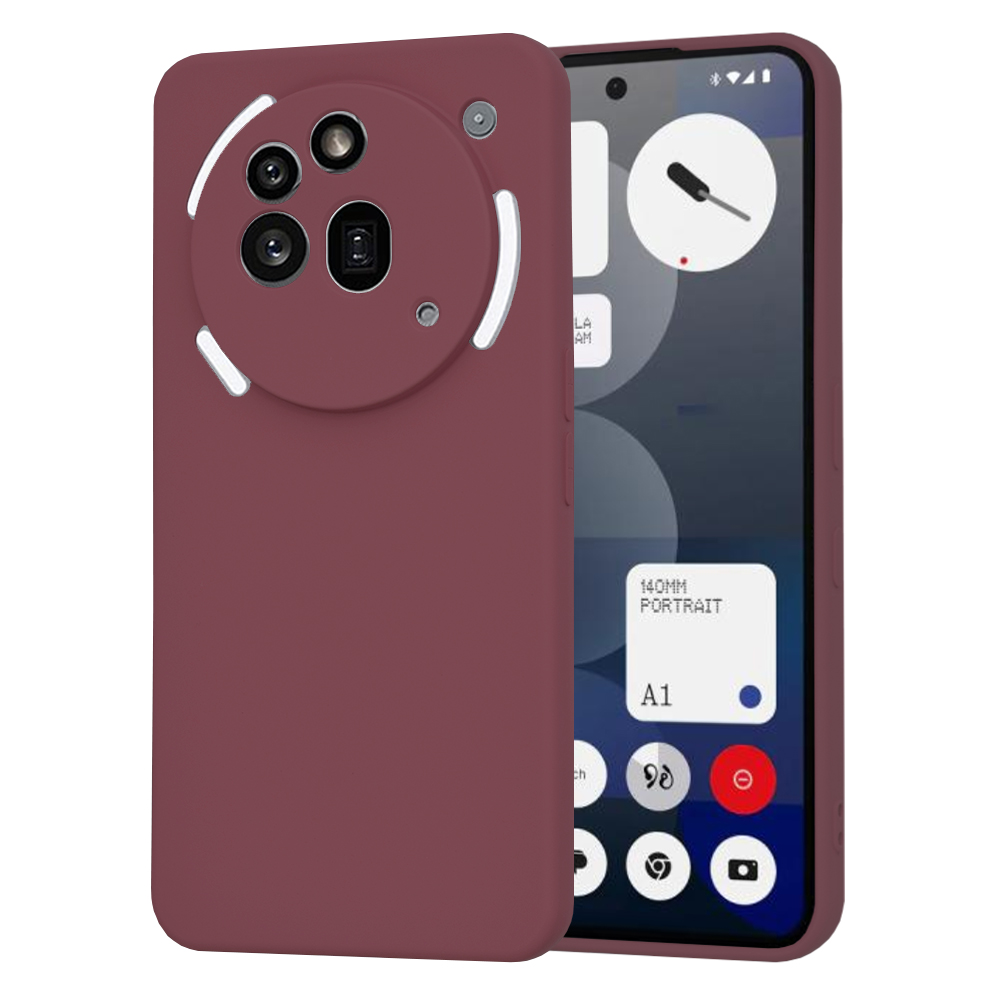 Levně Techsuit SoftFlex Nothing Phone (3a) Pro švestkově červený