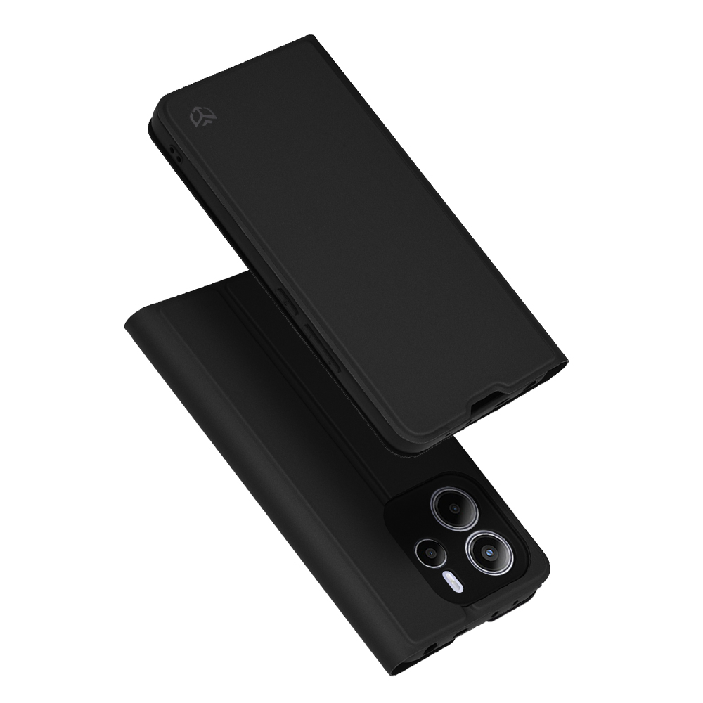 Levně Pouzdro Techsuit Magskin Book pro Xiaomi Redmi Note 14 4G Standard černé