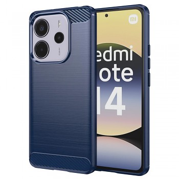 Techsuit Carbon Silicone pro Xiaomi Redmi Note 14 4G Standard modrá
