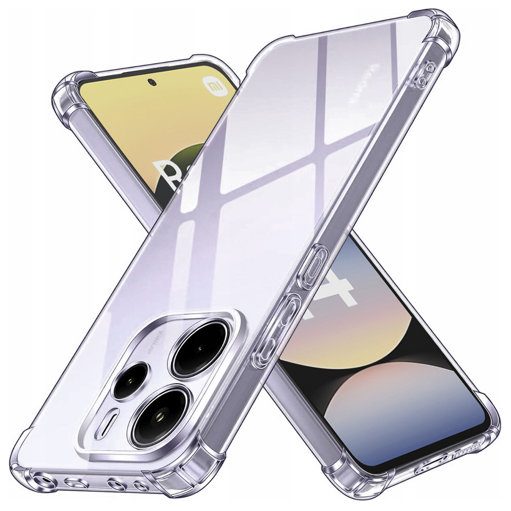 Levně Techsuit Shockproof průhledný silikon pro Xiaomi Redmi Note 14 4G Standard průhledný