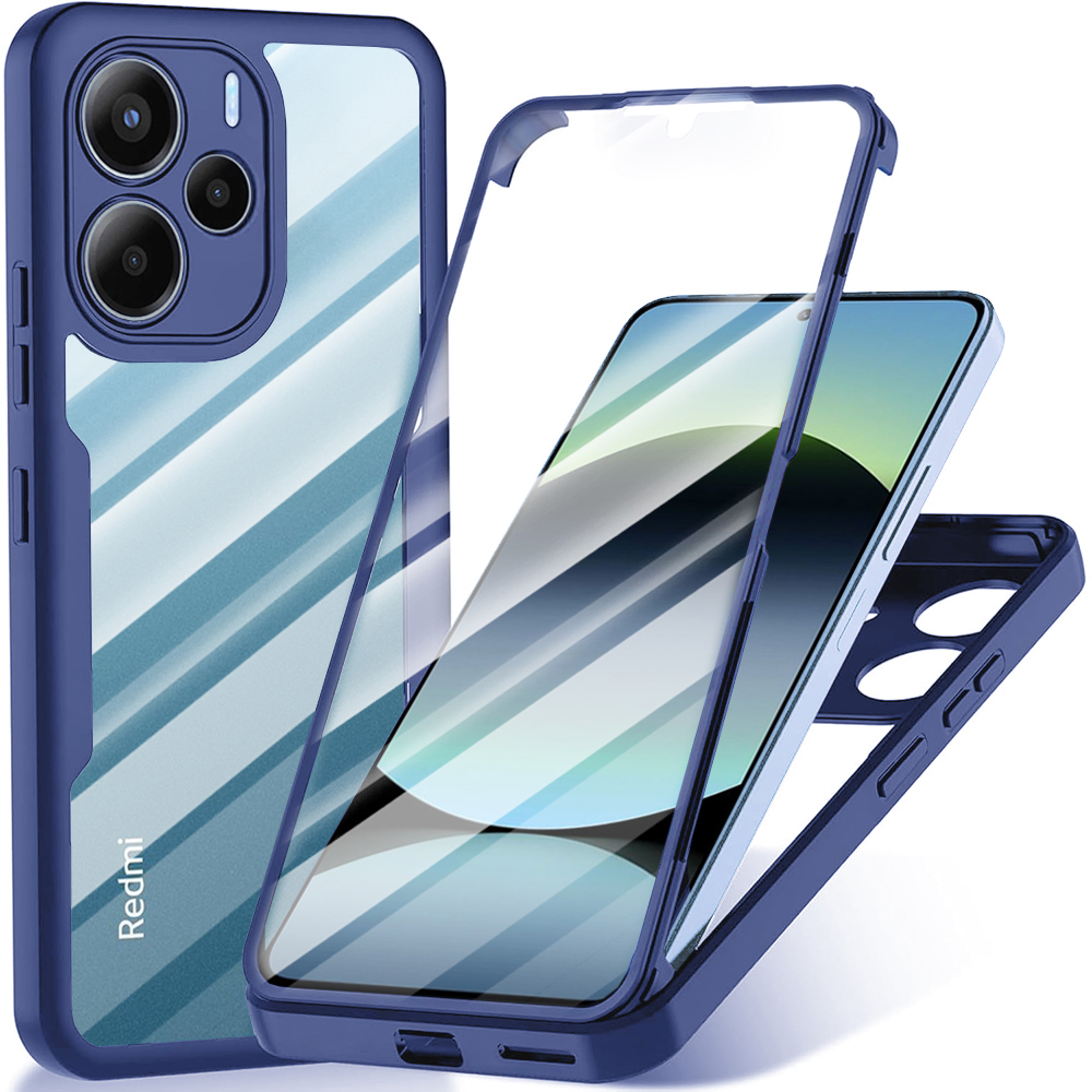 Levně Techsuit ColorVerse 360 Series + Ochranné sklo Xiaomi Redmi Note 14 4G Modrá