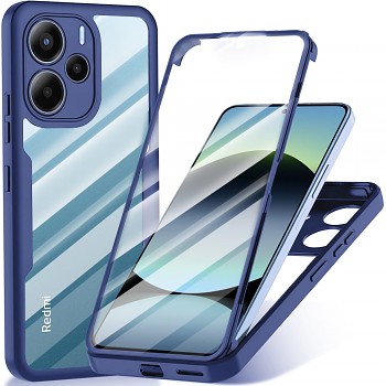 Techsuit ColorVerse 360 Series + Ochranné sklo Xiaomi Redmi Note 14 4G Modrá