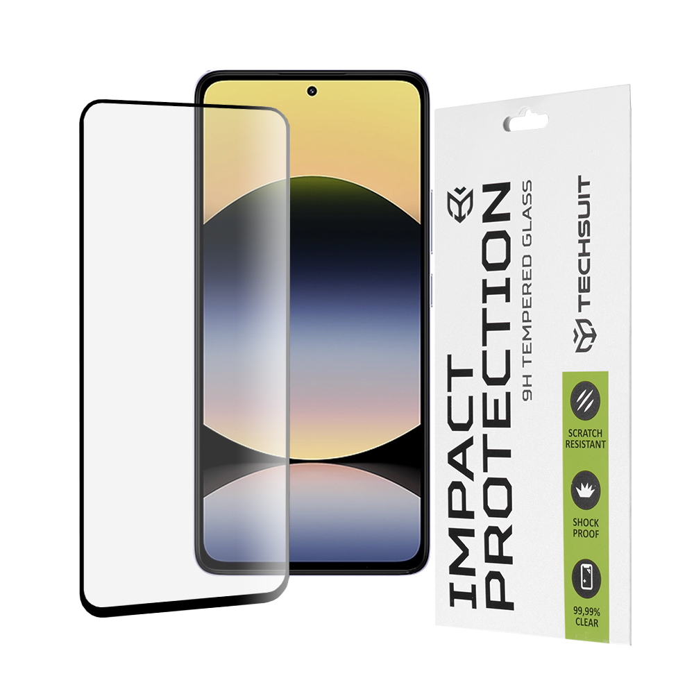 Levně Ochranné sklo Techsuit 111D pro Xiaomi Redmi Note 14 4G černé