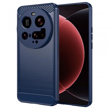 Pouzdro Techsuit Carbon Silicone pro Xiaomi 15 Ultra modré