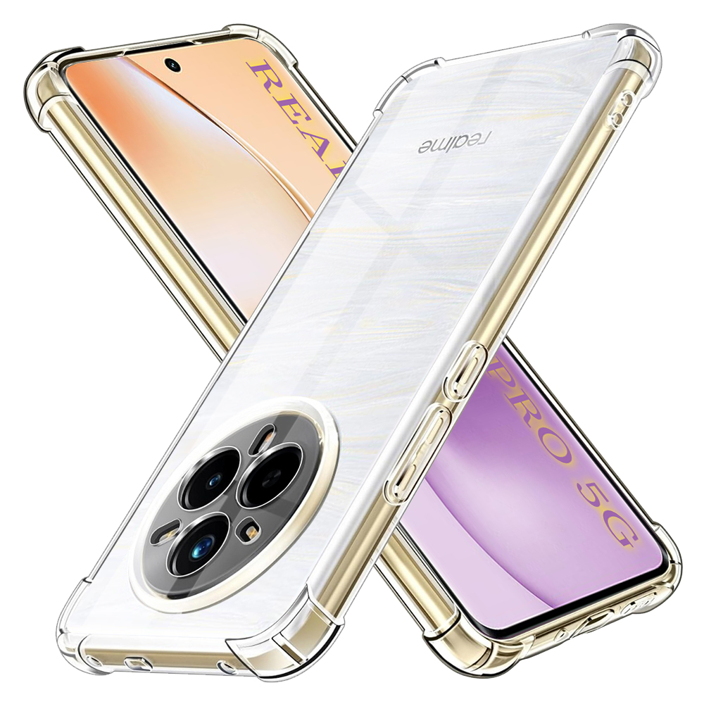 Levně Techsuit Shockproof průhledný silikon Realme 14 Pro průhledný