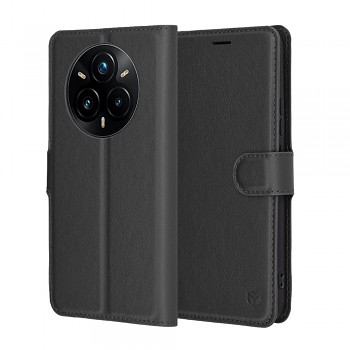 Pouzdro Techsuit Leather Folio pro Realme 14 Pro+ černé
