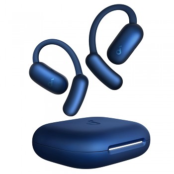 Anker bezdrátová sluchátka SoundCore AeroFit 2 pro sport s mikrofonem modrá