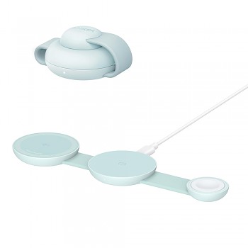 Anker Wireless Charger MagGo 3-in-1 pro iPhone 15/16 AirPods Apple Watch skládací 15W zelená