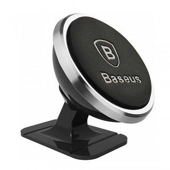 Baseus Car Holder SUCX140012 360° magnetický držák na palubní desku čelní sklo černostříbrný
