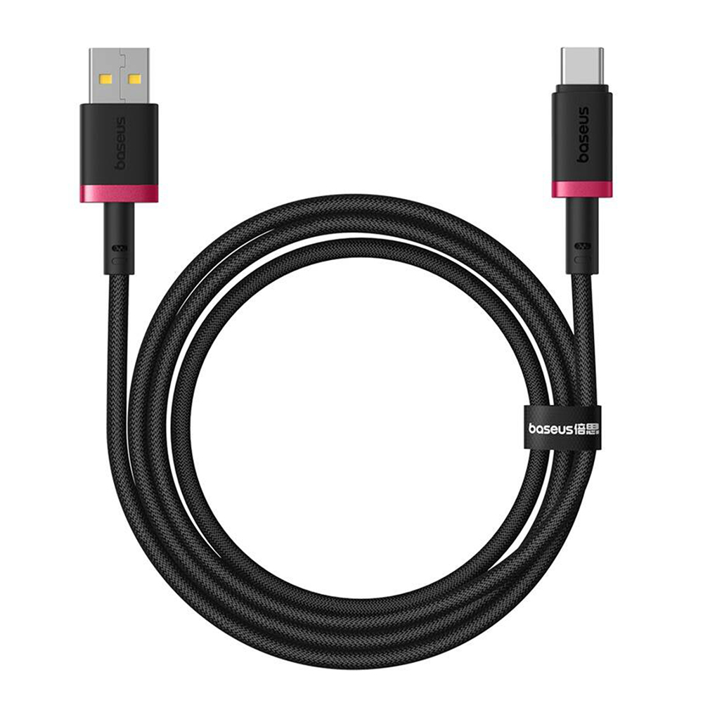 Levně Baseus Data Cable Dura Series USB na Type-C Rychlé nabíjení 60W 2m červená černá