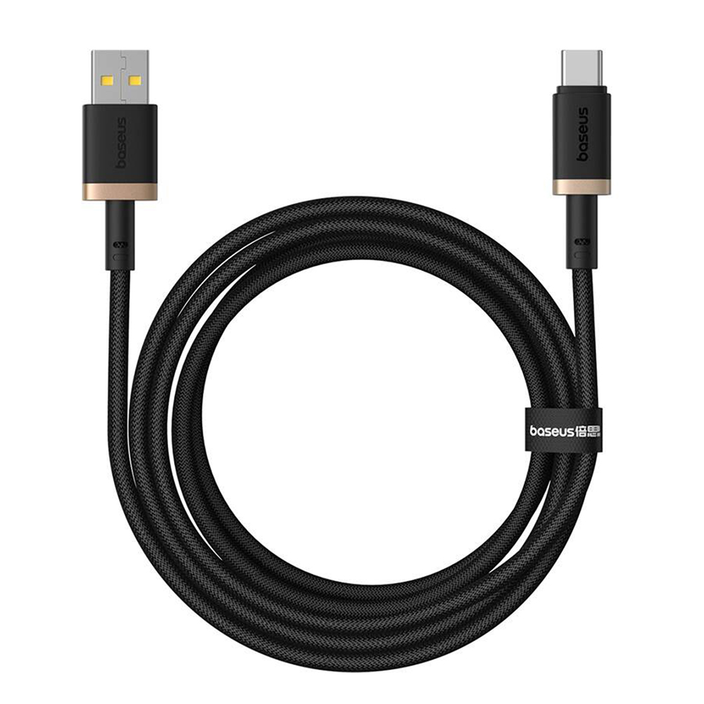 Levně Baseus Data Cable Dura Series USB na Type-C Rychlé nabíjení 60W 2m Zlatá Černá