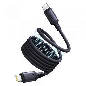 Baseus Data Cable PicoGo magnetický Type-C na Type-C 240W 1m černý