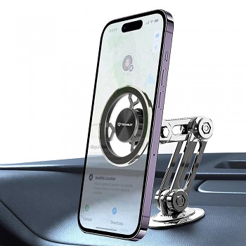 Držák do auta Techsuit TitanMagX (S14) na palubní desku šedý