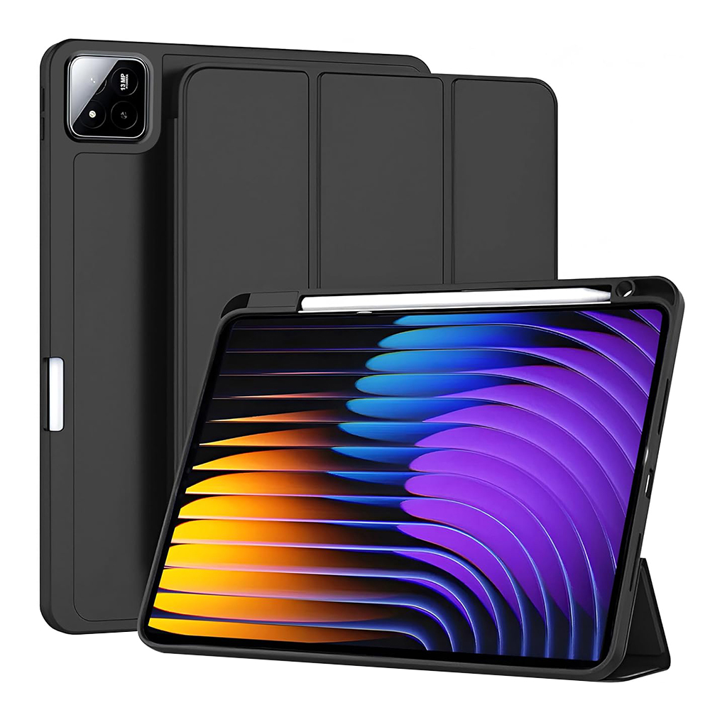 Levně Pouzdro Techsuit Flex Trifold s držákem na tužku pro Xiaomi Pad 7/7 Pro černé