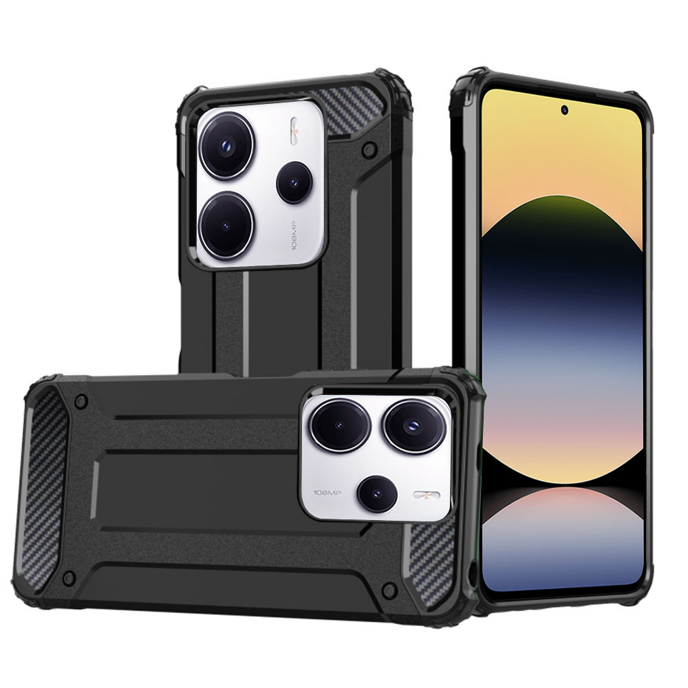 Levně Techsuit Hybrid Armor pro Xiaomi Redmi Note 14 4G Standard černá