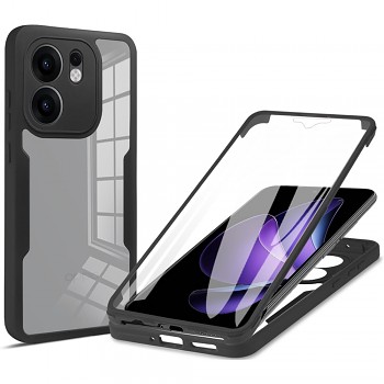 Techsuit ColorVerse 360 Series + Ochranné sklo pro Oppo Reno13 F 4G 5G FS 5G černá