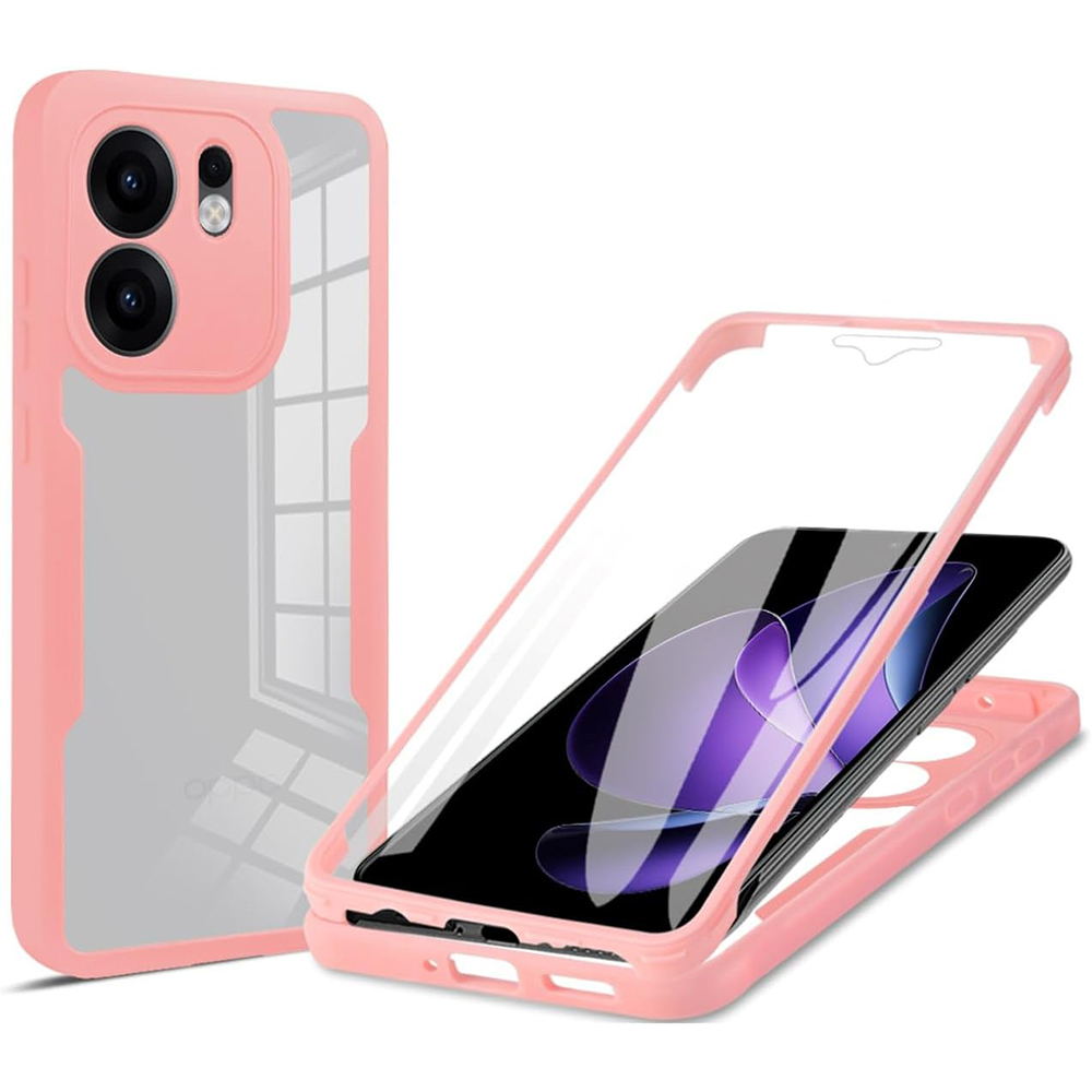 Levně Techsuit ColorVerse 360 Series + Ochranné sklo Oppo Reno13 F 4G / Reno13 F 5G / Reno13 FS 5G Růžová