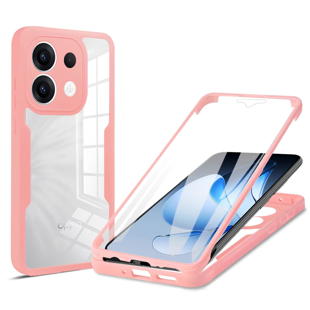 Levně Techsuit ColorVerse 360 Series + Ochranné sklo Oppo Reno13 Růžová