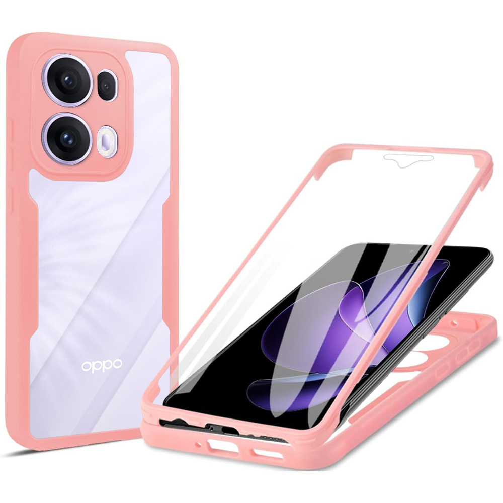 Levně Techsuit ColorVerse 360 Series + Ochranné sklo Oppo Reno13 Pro Růžová