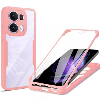 Techsuit ColorVerse 360 Series + Ochranné sklo Oppo Reno13 Pro Růžová