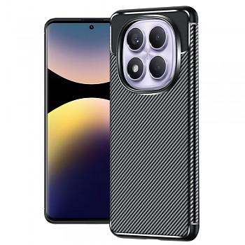 Pouzdro Techsuit CarbonFiber pro Xiaomi Redmi Note 14 Pro 4G černé