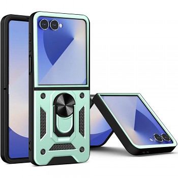 Techsuit CamShield Series pro Samsung Galaxy Z Flip7 zelený