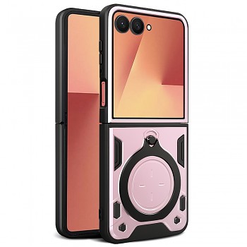 Techsuit CamGuard Pro pro Samsung Galaxy Z Flip7 růžově zlatý