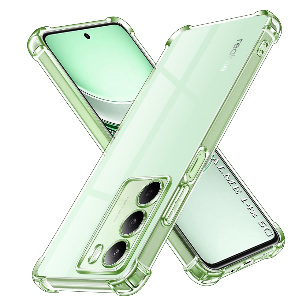 Levně Techsuit Shockproof průhledný silikon Realme 14x průhledný