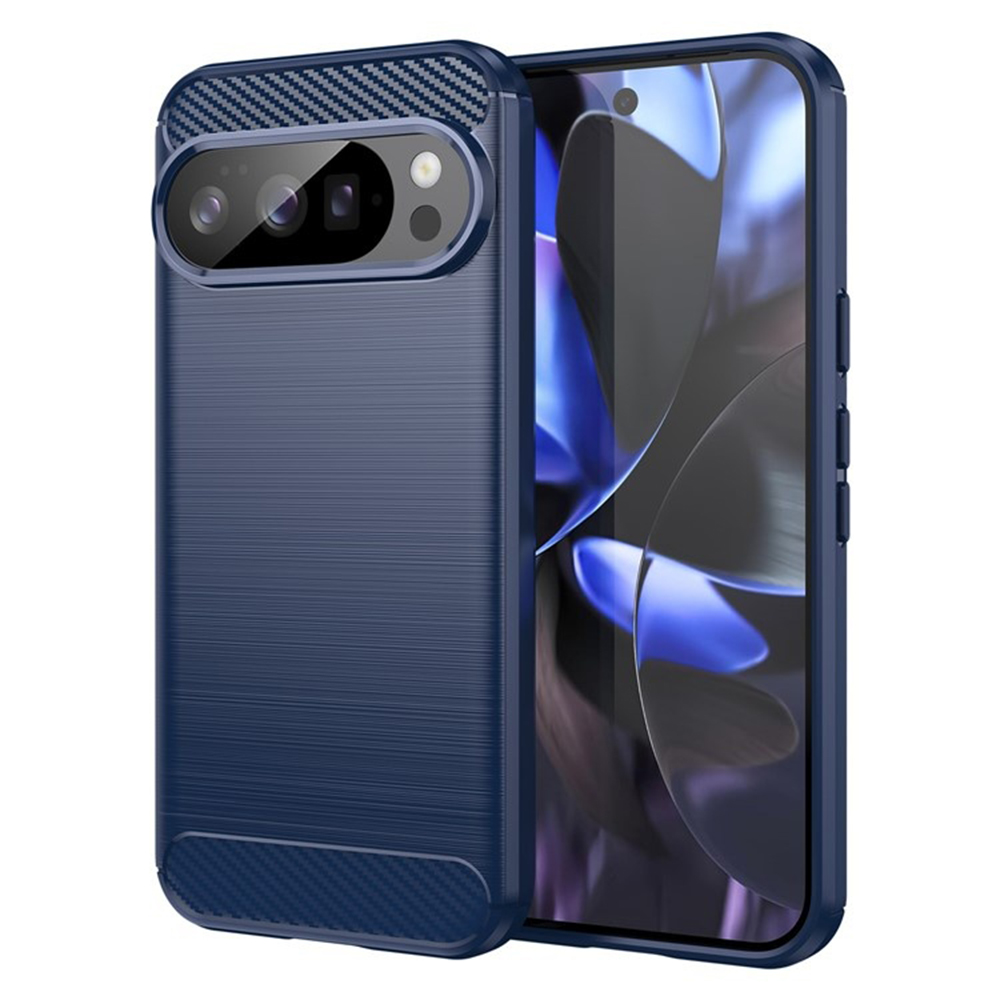 Levně Techsuit Carbon Silicone pro Google Pixel 10 / 10 Pro modrý