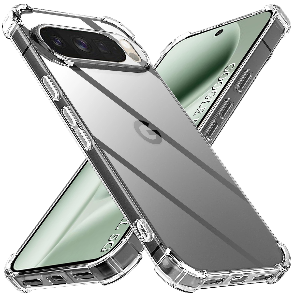 Techsuit Shockproof průhledný silikon pro Google Pixel 10 Pro XL průhledný