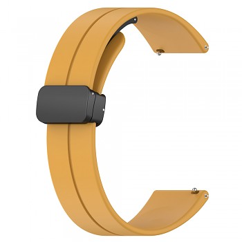 Techsuit řemínek 18mm Huawei Watch GT 4 41mm W1 Honor Watch S1 Garmin Venu 2S Vivoactive 4S žlutý