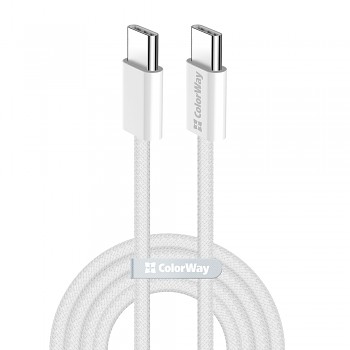 ColorWay Data Cable pro MacBook Pro Type-C na Type-C PD Rychlonabíjení 60W 1m šedá