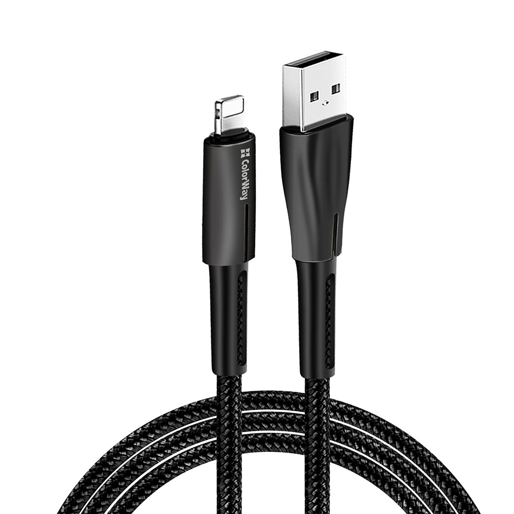 Levně ColorWay Data Cable USB na Apple Lightning 1m černý