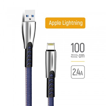 ColorWay Data Cable CW-CBUL010-BL USB na Apple Lightning 1m modrá