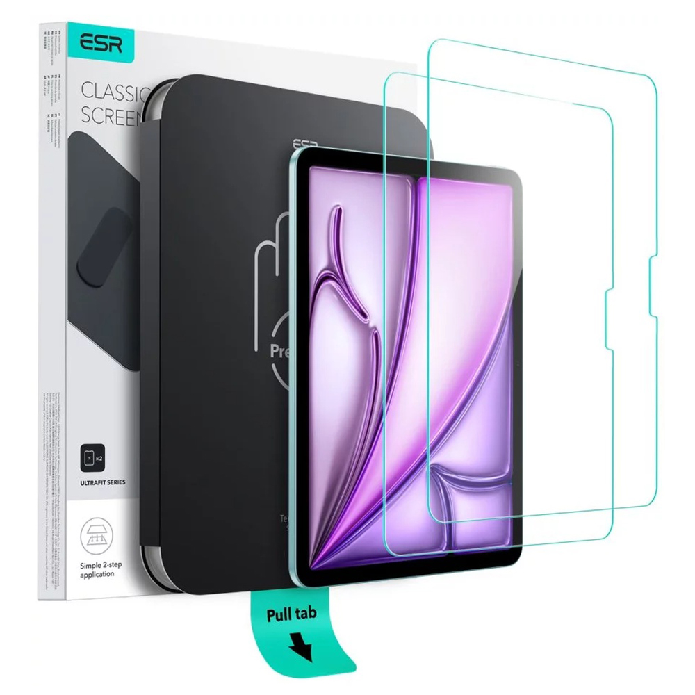 ESR Temperované sklo na displej UltraFit Tray (2 ks) iPad Air 13 (2024/2025) průhledné