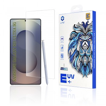 Ochranné sklo Lito 3D UV pro Samsung Galaxy S25 Ultra čiré