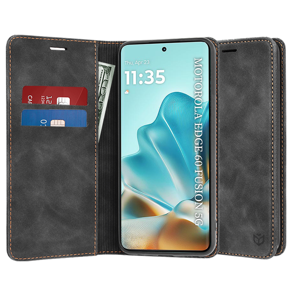 Pouzdro Techsuit Confy pro Motorola Edge 60 Edge 60 Fusion černé